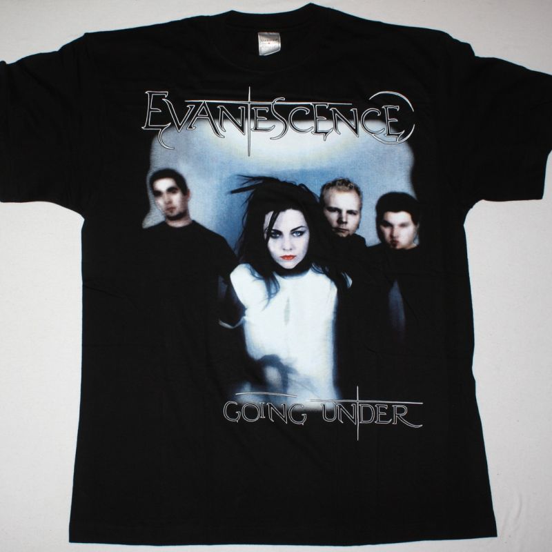 Maglietta Ufficiale Evanescence Classic Logo - Nero - Unisex Cotone Morbido - Taglia XL