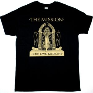 THE MISSION GOD'S OWN MEDICINE NEW BLACK T SHIRT