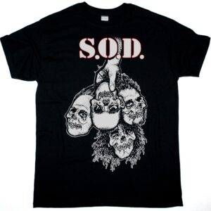 S.O.D STORMTROOPERS OF DEATH PUSHEAD NEW BLACK T SHIRT