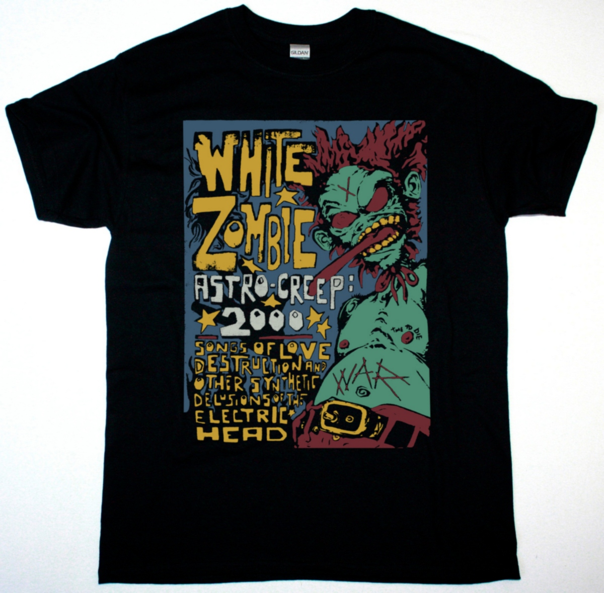 WHITE ZOMBIE ASTRO CREEP 2000 NEW BLACK T SHIRT