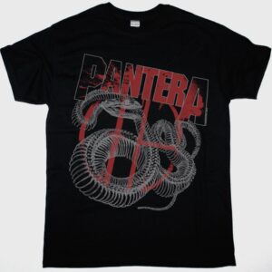 PANTERA SNAKE SKELETON NEW BLACK T SHIRT