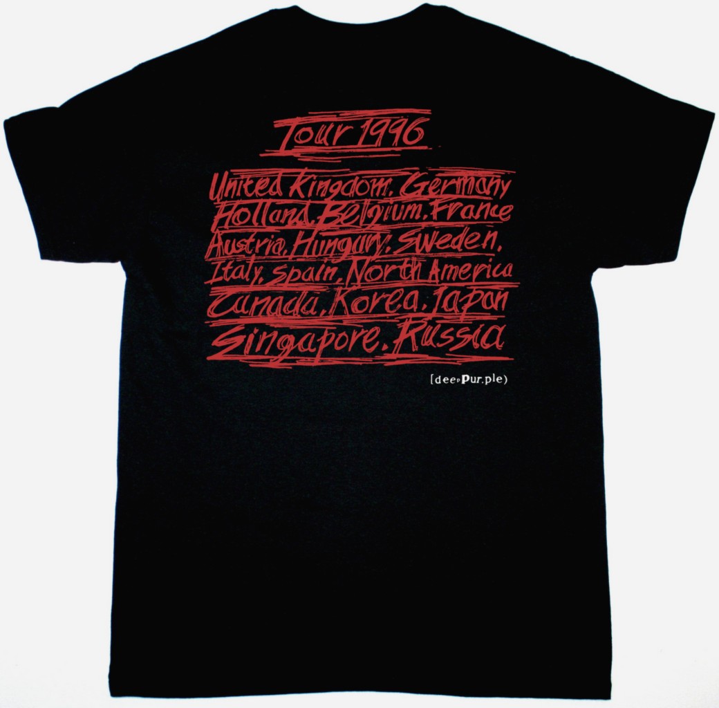 DEEP PURPLE PURPENDICULAR NEW BLACK T SHIRT - Image 2