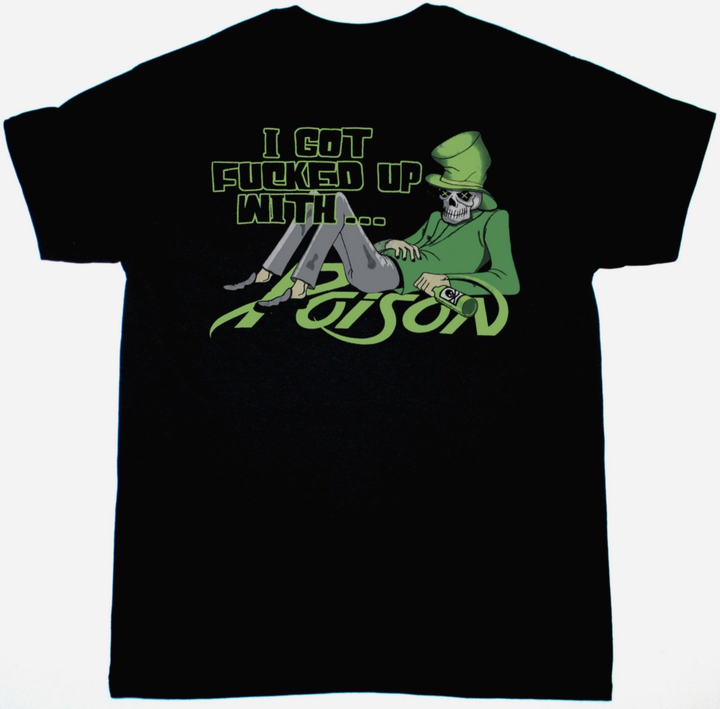 POISON POWER TO THE PEOPLE TOUR NEW BLACK T SHIRT - Image 2