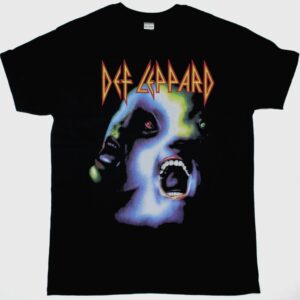 DEF LEPPARD HYSTERIA NEW BLACK T SHIRT