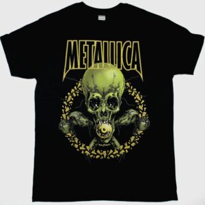 METALLICA NO LEAF CLOVER PUSHEAD NEW BLACK T SHIRT