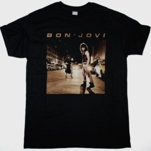 BON JOVI BON JOVI 1984 NEW BLACK T SHIRT