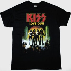KISS LOVE GUN NEW BLACK T SHIRT