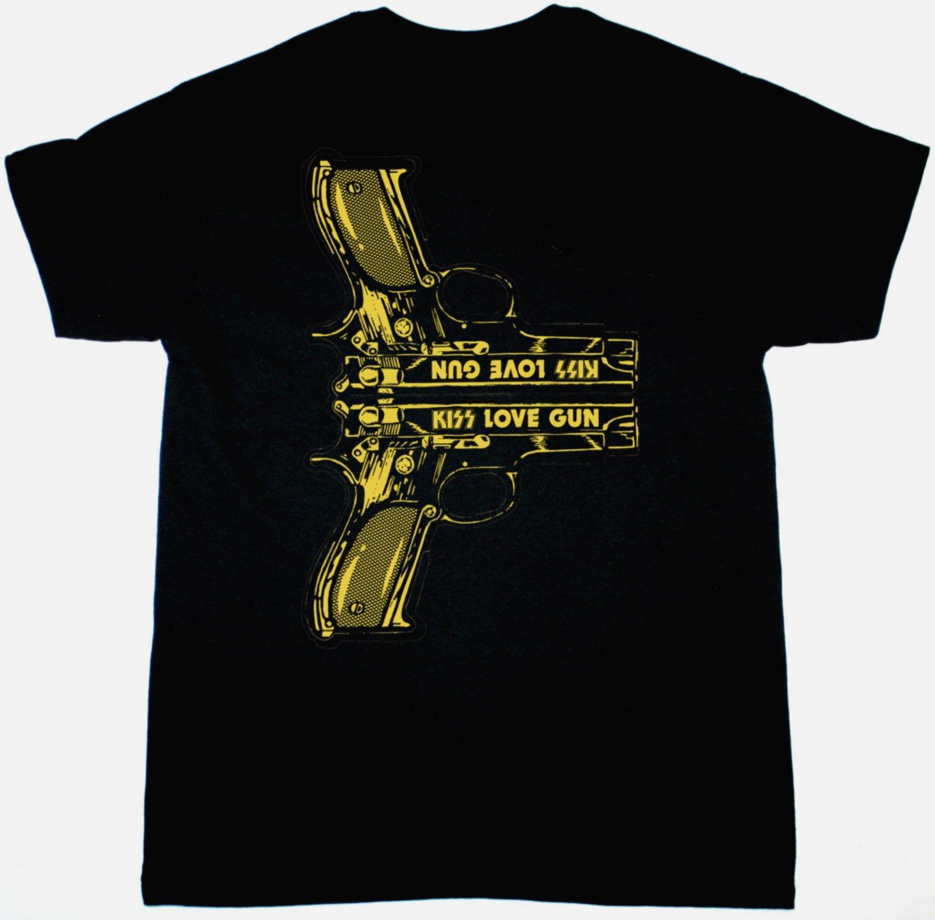 KISS LOVE GUN NEW BLACK T SHIRT - Image 2