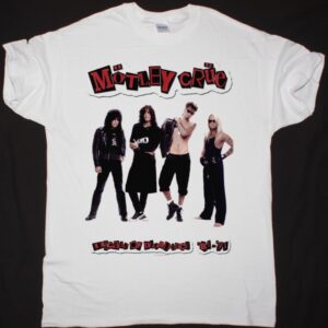 MOTLEY CRUE DECADE OF DECADENCE NEW WHITE T SHIRT