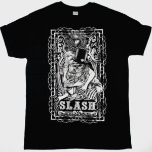 SLASH SKELETON NEW BLACK T SHIRT
