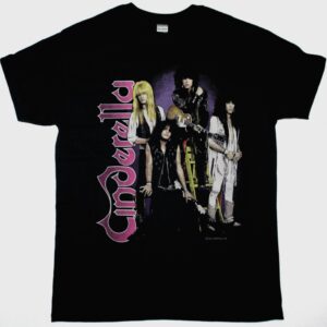 CINDERELLA LONG COLD WINTER TOUR NEW BLACK T SHIRT