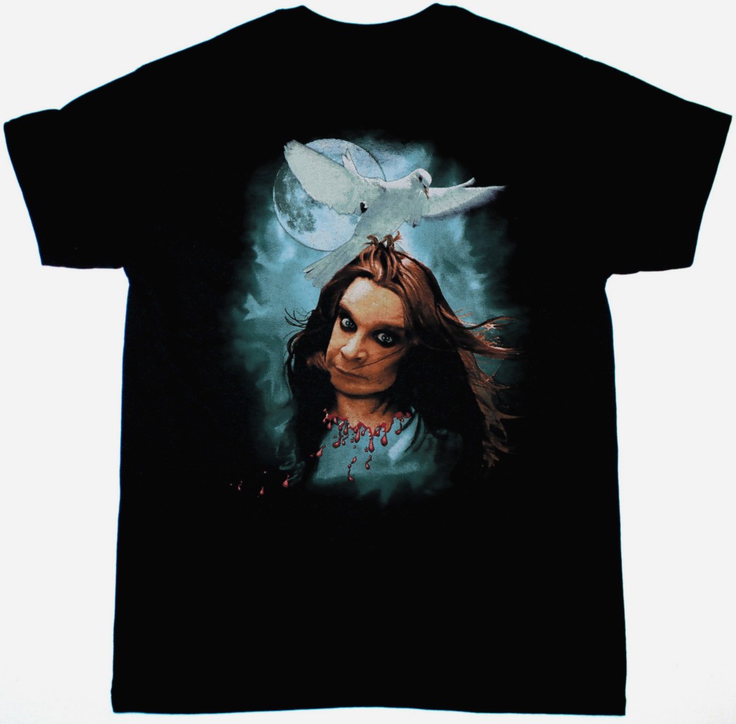 OZZY OSBOURNE DOVE NEW BLACK T SHIRT - Image 2