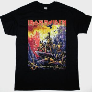 IRON MAIDEN ALEXANDER THE GREAT FUTURE PAST 2023 TOUR NEW BLACK T SHIRT