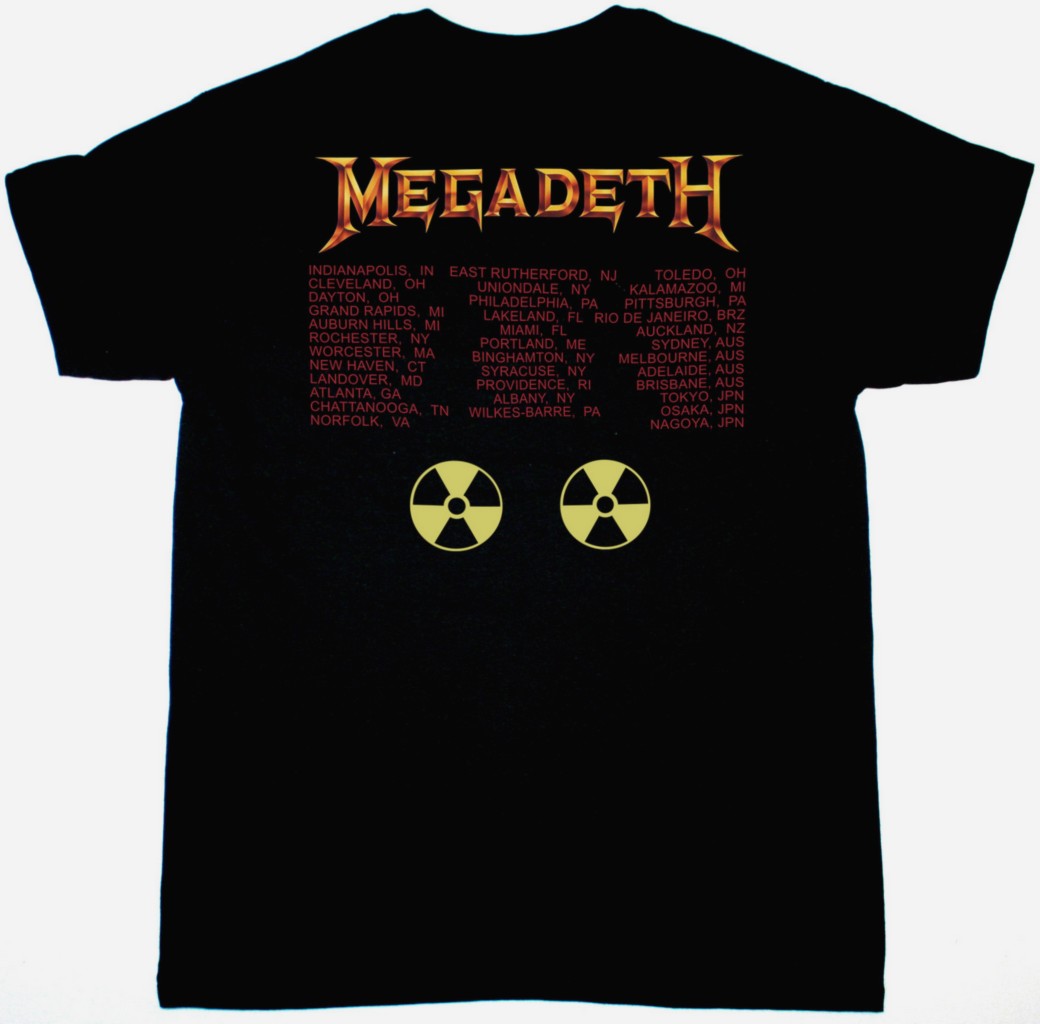 MEGADETH RUST IN PEACE TOUR NEW BLACK T SHIRT - Image 2