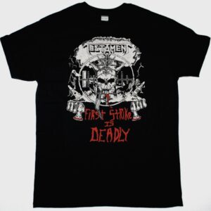 TESTAMENT FIRST STRIKE NEW BLACK T SHIRT