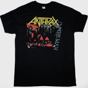 ANTHRAX I’M THE MAN NEW BLACK T SHIRT