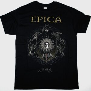 EPICA SKELETON KEY NEW BLACK T SHIRT
