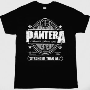 PANTERA STRONGER THAN ALL NEW BLACK T SHIRT