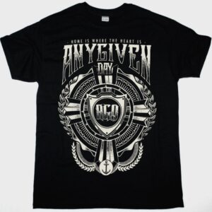 ANY GIVEN DAY HOME IS WHERE THE HEART IS NEW BLACK T SHIRT