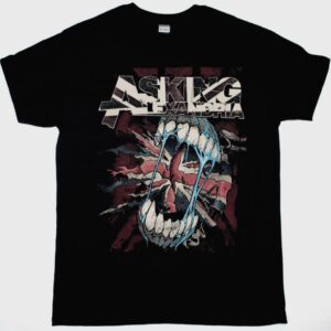 ASKING ALEXANDRIA UNION JACK NEW BLACK T SHIRT