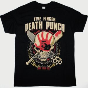 FIVE FINGER DEATH PUNCH TOUR 2017 NEW BLACK T-SHIRT