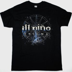 ILL NINO EUROPEAN GUERILLA CARNIVAL TOUR 2008 NEW BLACK T-SHIRT