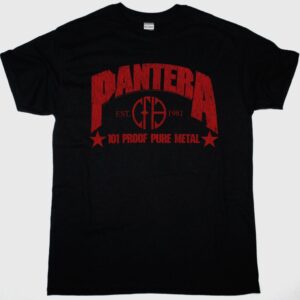 PANTERA 101 PROOF PURE METAL NEW BLACK T SHIRT