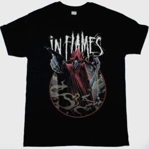 IN FLAMES TIME JESTER NEW BLACK T SHIRT