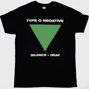 TYPE O NEGATIVE SILENCE = DEAF NEW BLACK T SHIRT