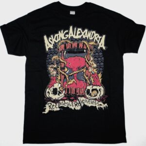 ASKING ALEXANDRIA RECKLESS RELENTLESS NEW BLACK T SHIRT